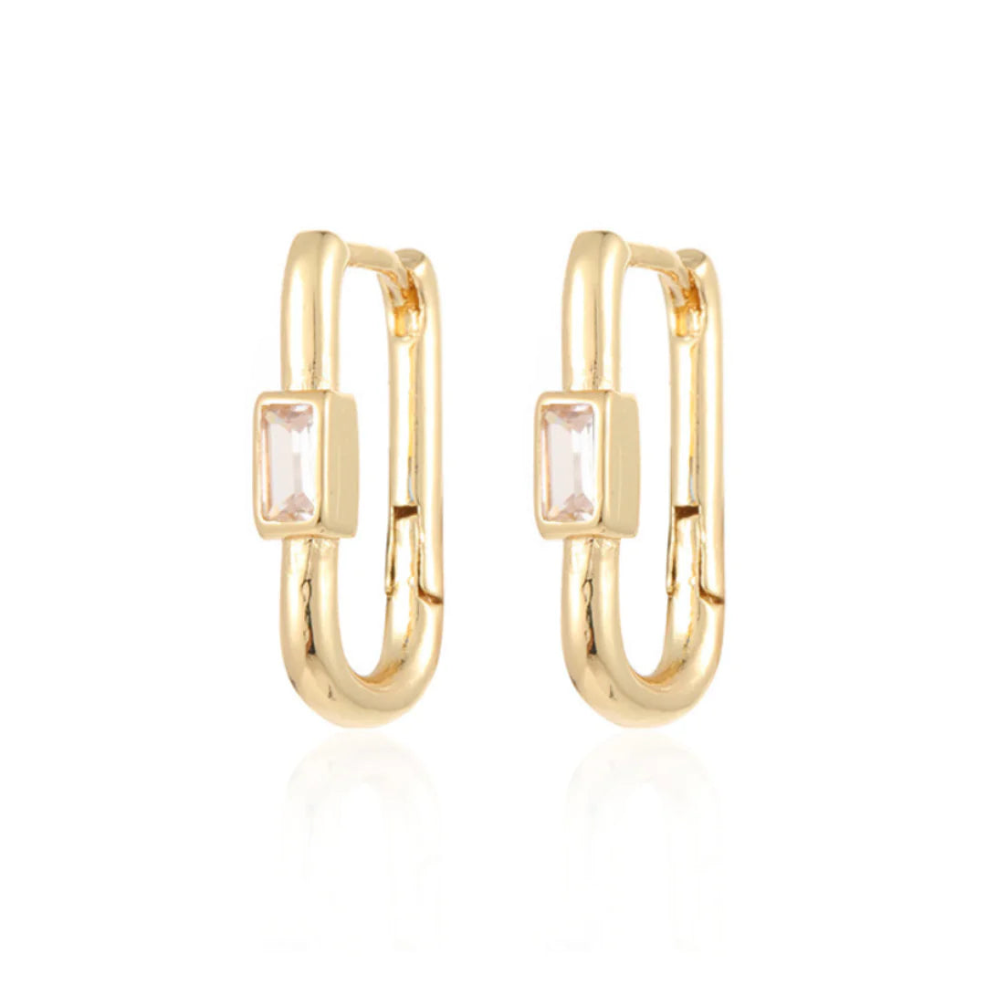 Kensy Rectangular Hoop Earrings