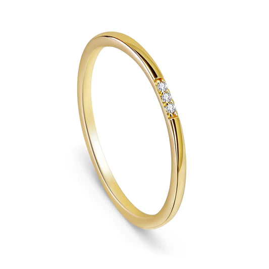 Dainty Gold Stacking Ring – 18K Gold Plated
